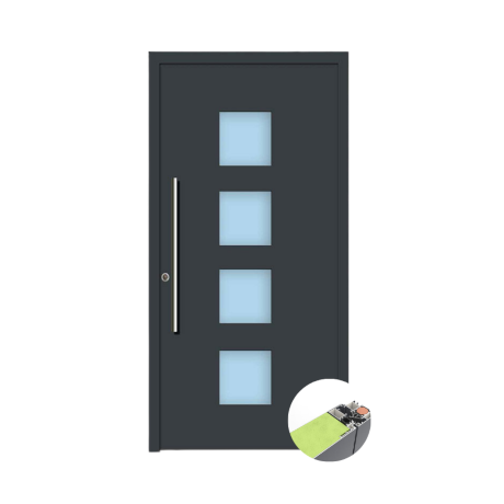 Die kompakten Haustüren der Compact Line 12 von Alukun